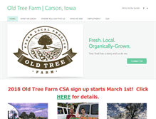 Tablet Screenshot of oldtreefarm.com
